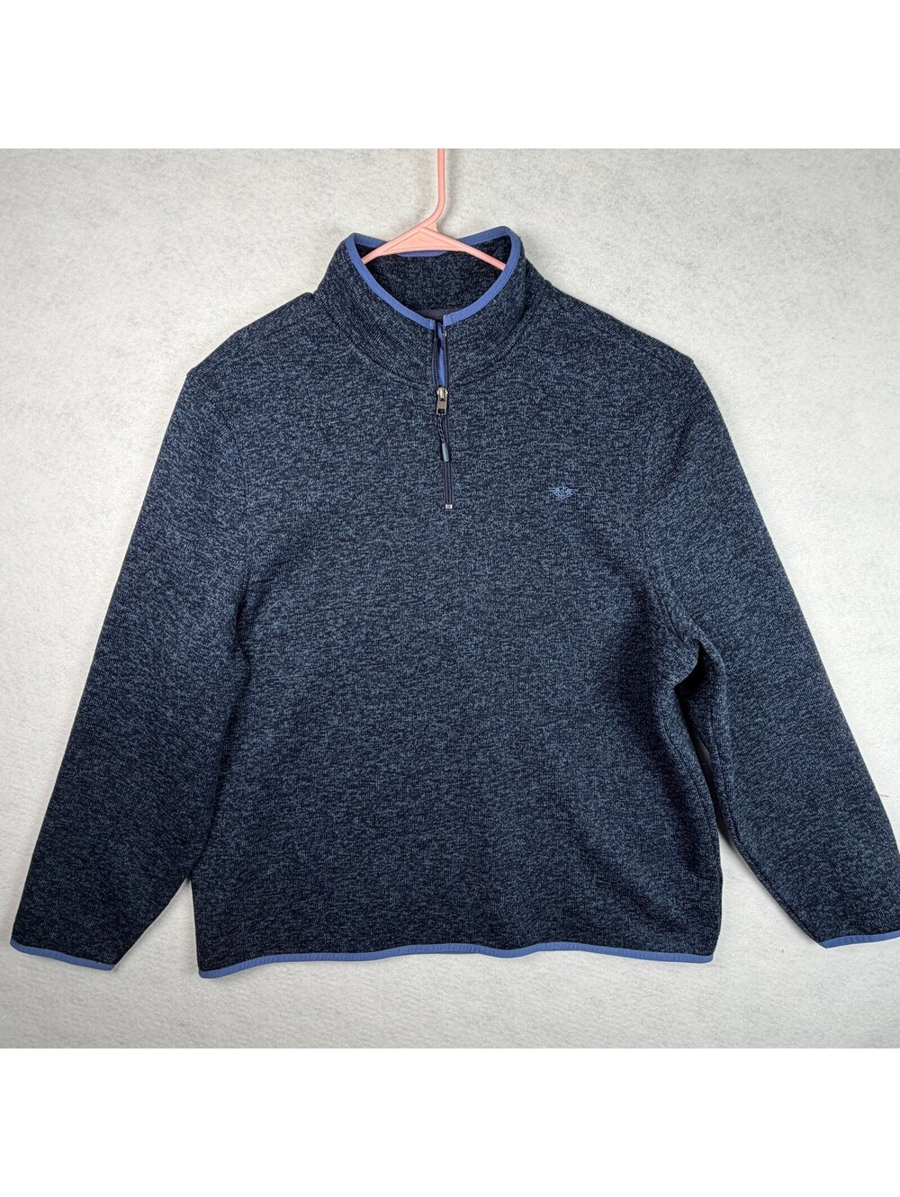 Dockers Men's Navy Blue Quarter-Zip Pullover Sweater XL